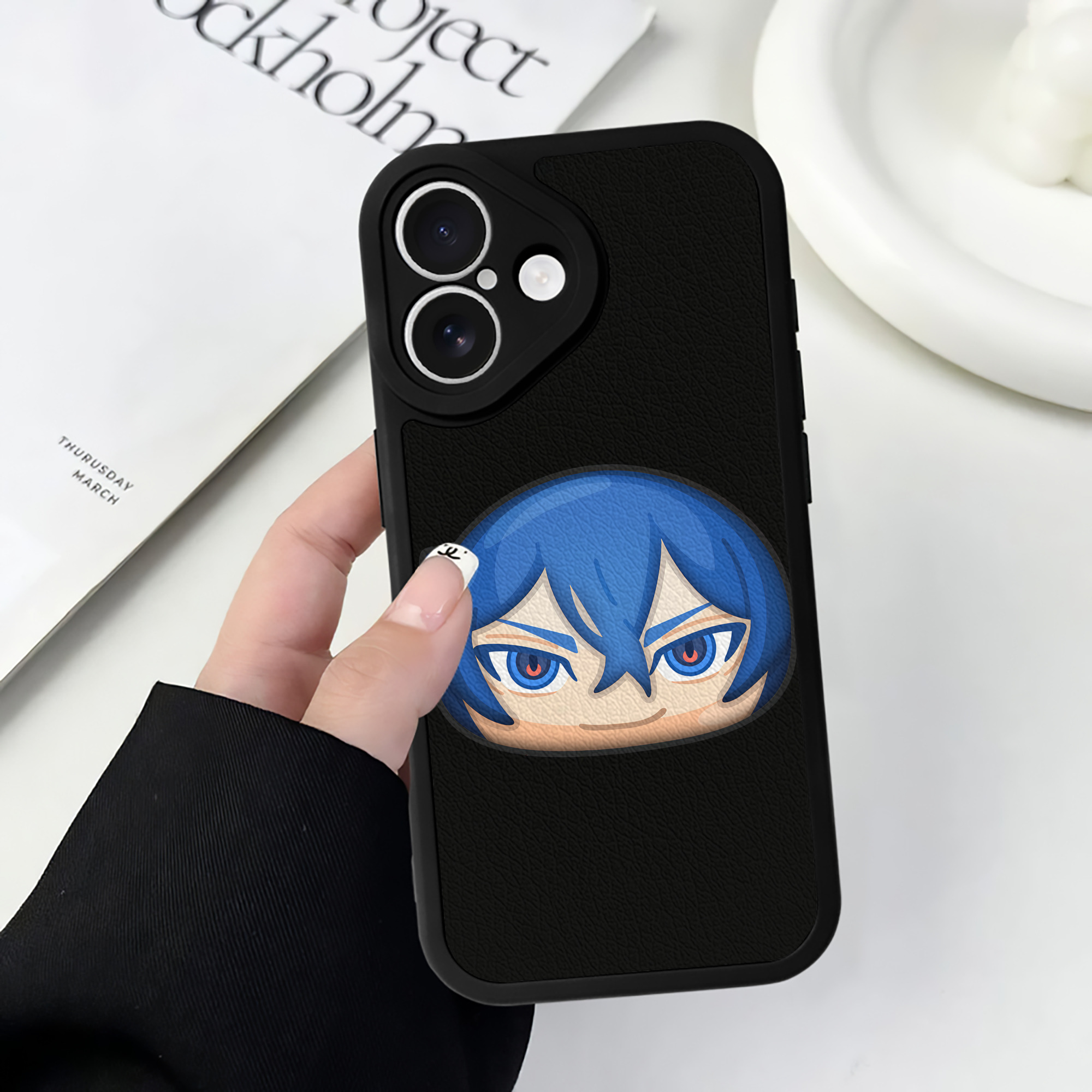 （画像用） 妖怪ウォッチ Yo-kai Watch 【iPhone 16シリーズ対応】シリコンスマホケース（レザー調） 材質：シリコン